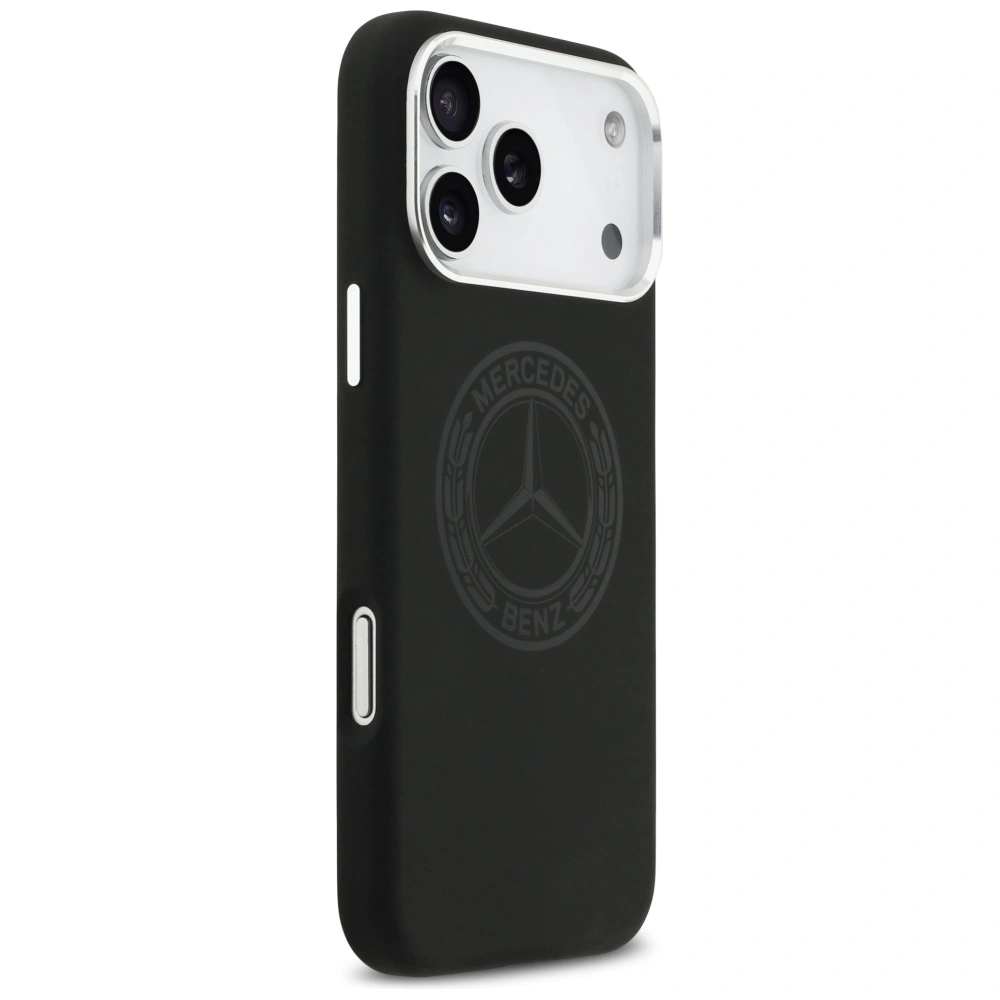Kryt Mercedes Silicone Vintage Logo MagSafe Apple iPhone 17 Pro Max black