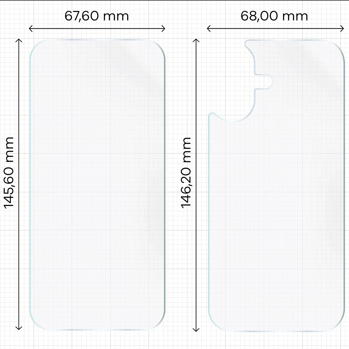 Ochranné sklo Bizon Glass Hydrogel Pack Apple iPhone 17