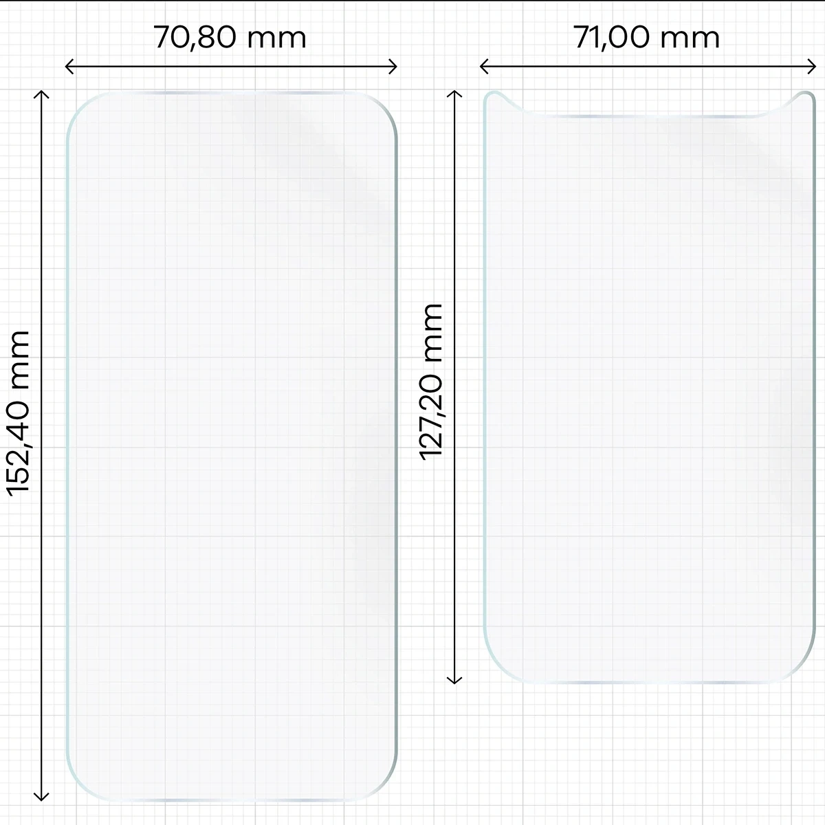 Ochranné sklo Bizon Glass Hydrogel Pack Apple iPhone Air