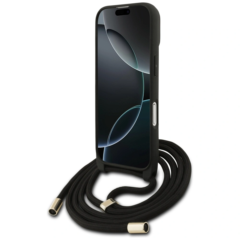 Kryt Guess 4G Big Logo Cord Stap Crossbody Apple iPhone 17 black
