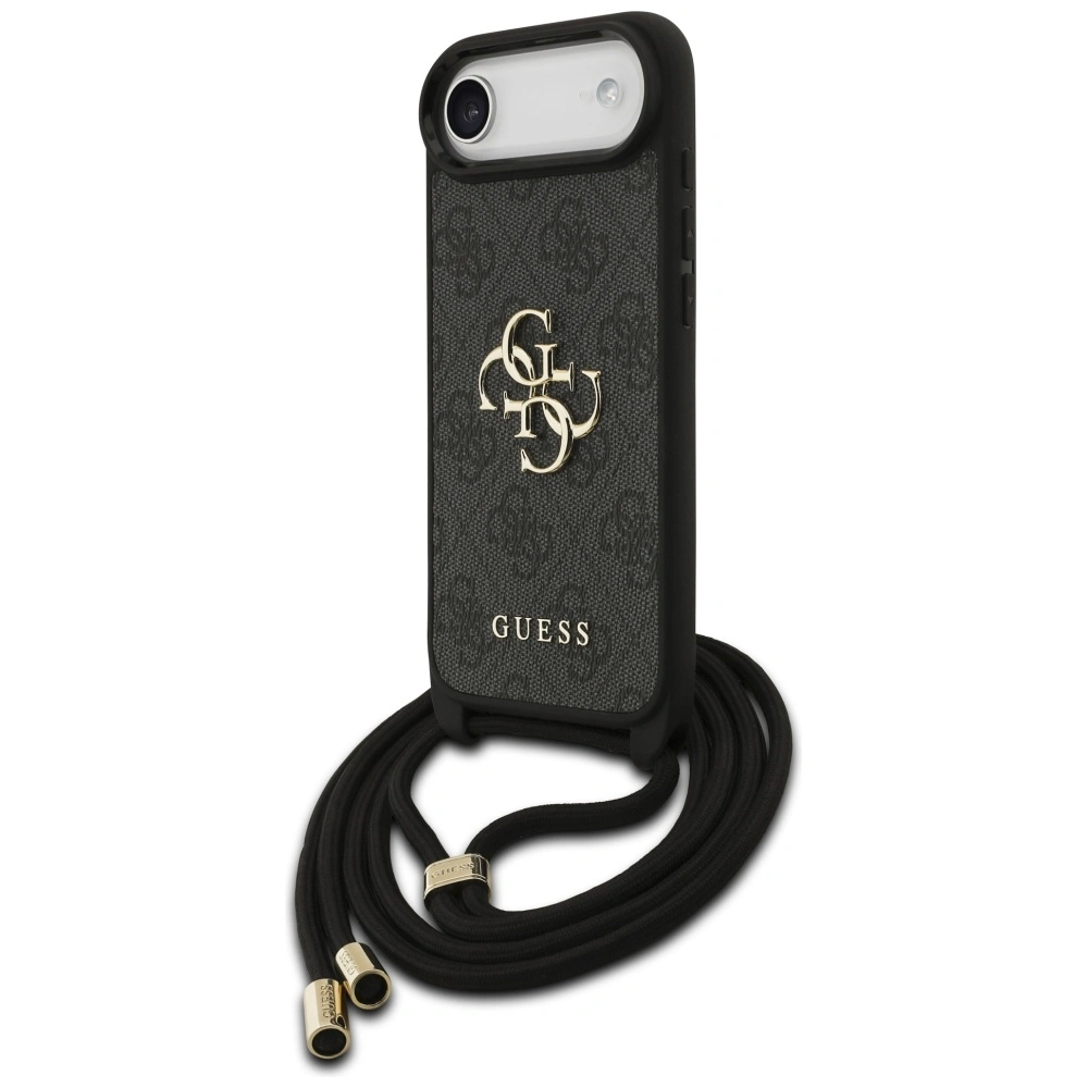 Kryt Guess 4G Big Logo Cord Stap Crossbody Apple iPhone Air black