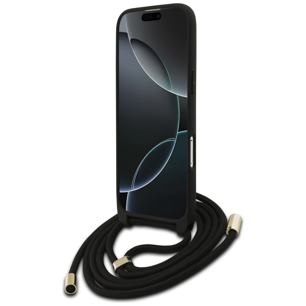Kryt Guess 4G Big Logo Cord Stap Crossbody Apple iPhone Air black