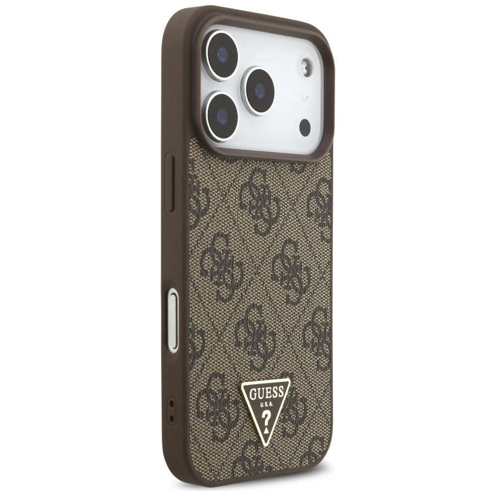 Kryt Guess 4G Strap Triangle Logo MagSafe Apple iPhone 17 Pro brown