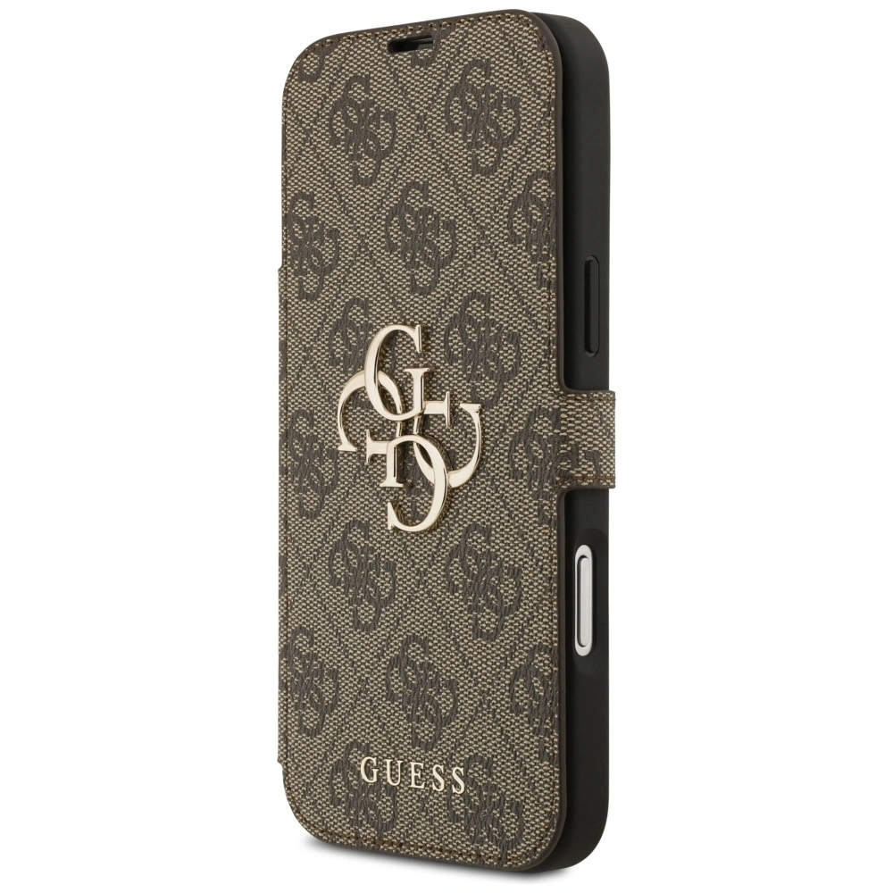 Kryt Guess Book 4G Metal Logo Apple iPhone 17 Pro Max brown