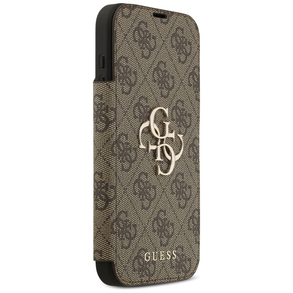 Kryt Guess Book 4G Metal Logo Apple iPhone 17 Pro Max brown