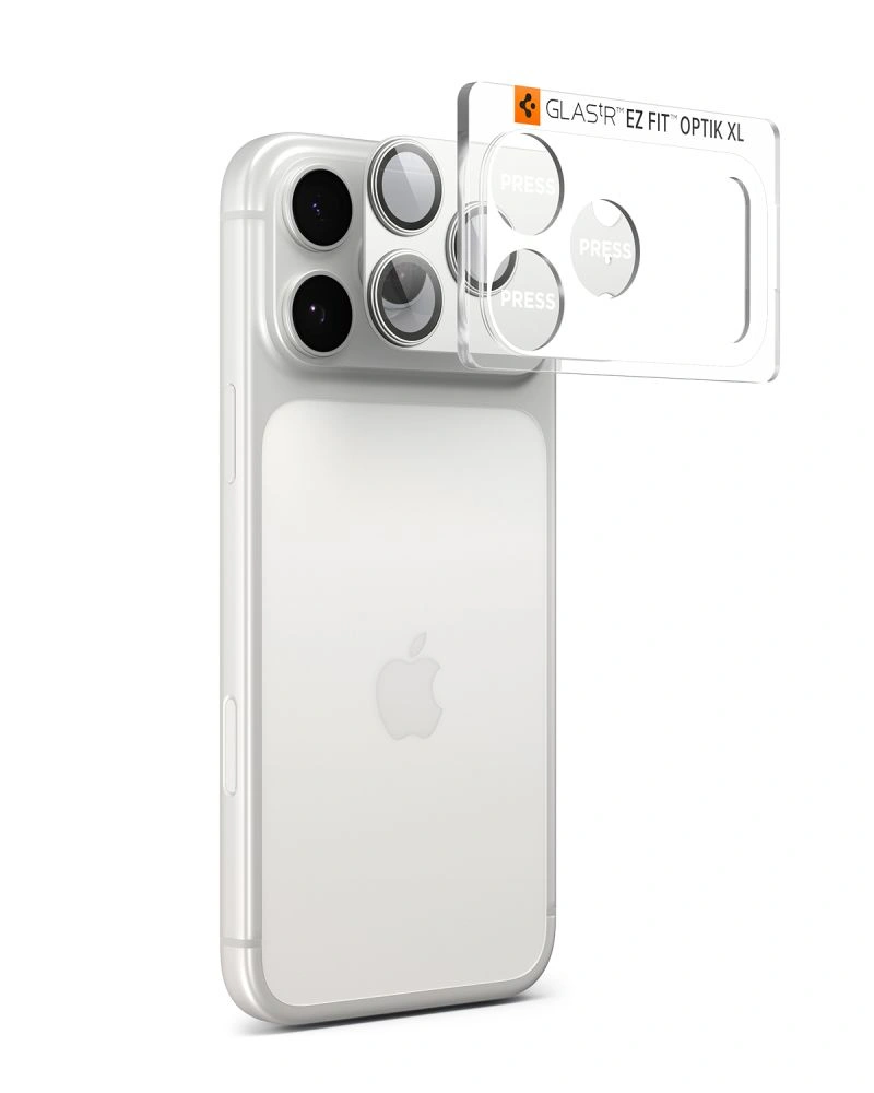 Kryt Spigen Optik Pro XL Glas.tr ez Fit Camera Protector Apple iPhone 17 Pro Silver