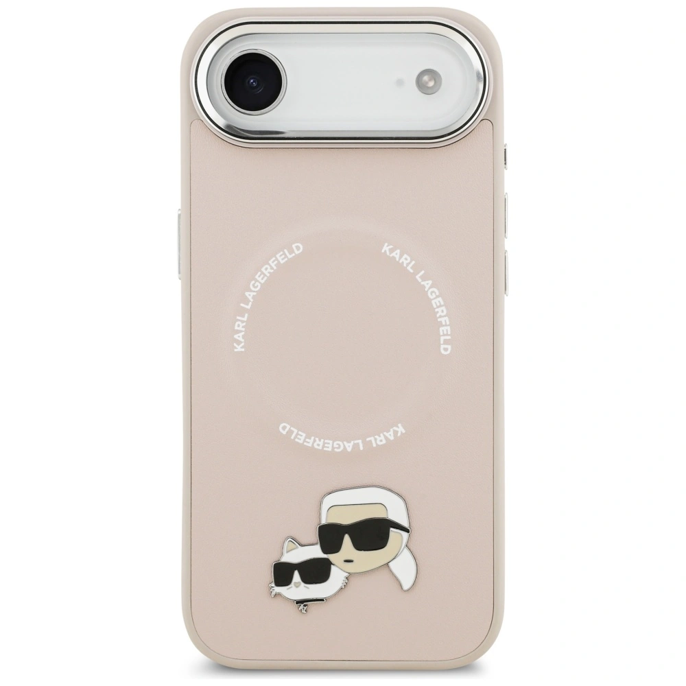Kryt Karl Lagerfeld Karl & Choupette Pins MagSafe Apple iPhone Air pink