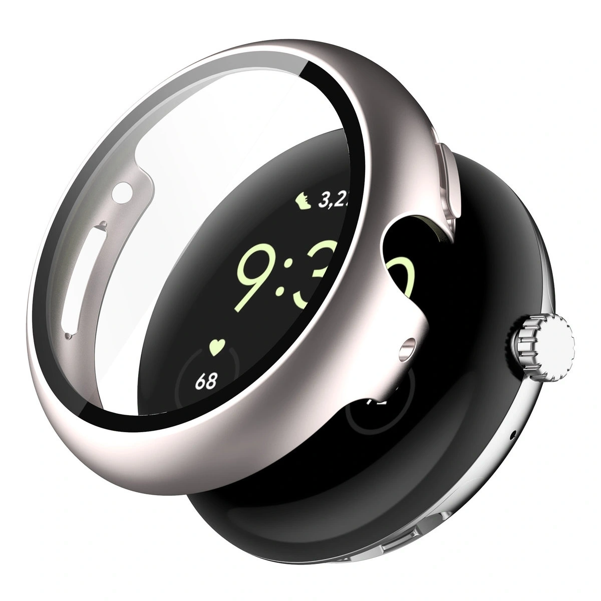 Kryt Bizon Case+Glass Watch Google Pixel Watch 4 41mm satin champagne