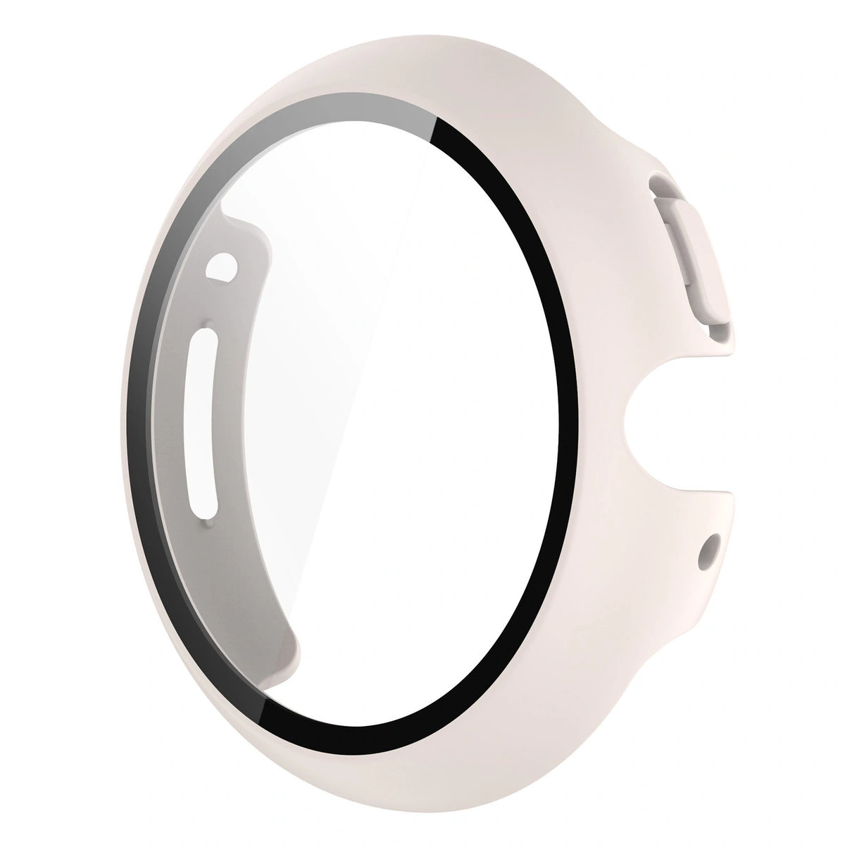 Kryt Bizon Case+Glass Watch Google Pixel Watch 4 41mm matowe beige