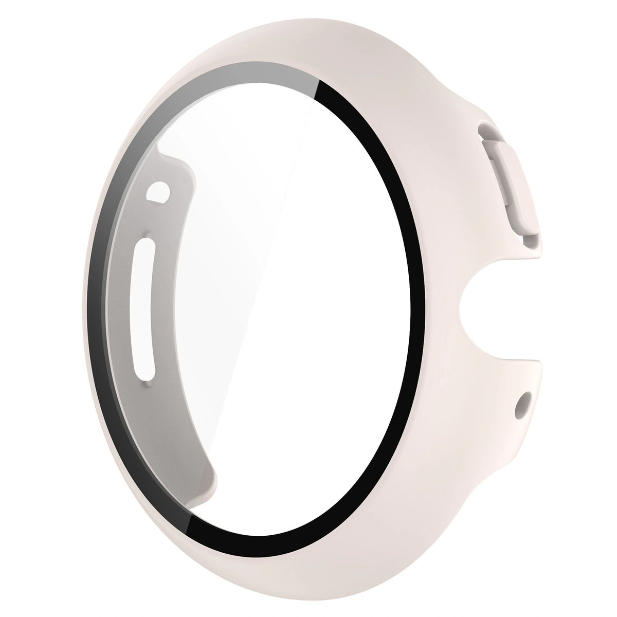 Kryt Bizon Case+Glass Watch Google Pixel Watch 4 45mm matowe beige