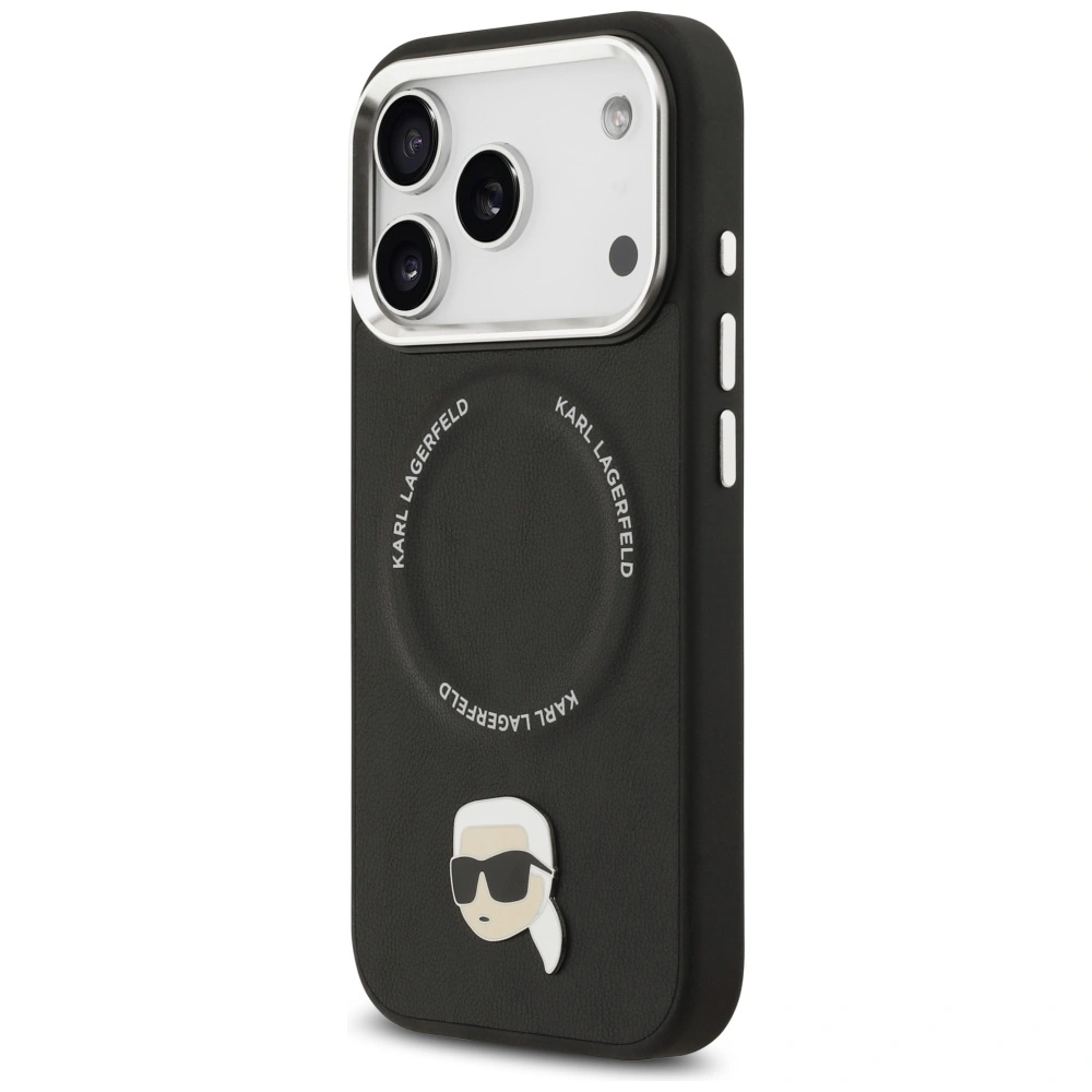 Kryt Karl Lagerfeld Karl Pin MagSafe Apple iPhone 17 Pro Max black