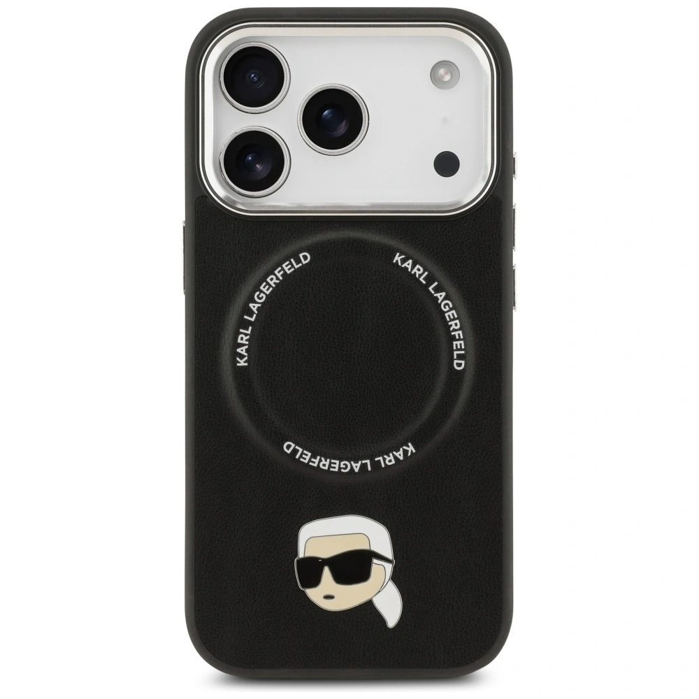 Kryt Karl Lagerfeld Karl Pin MagSafe Apple iPhone 17 Pro Max black