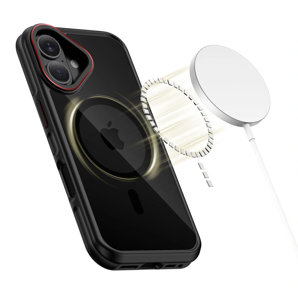 Kryt Tech-Protect MagHybrid MagSafe Apple iPhone 17 Black/red