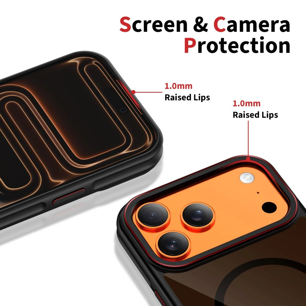 Kryt Tech-Protect MagHybrid MagSafe Apple iPhone 17 Pro Max Black/red