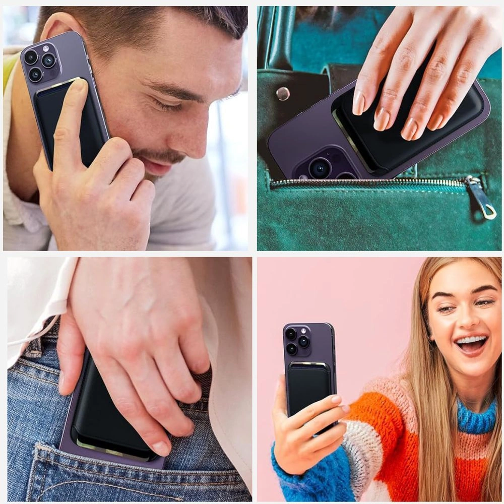 Knížkové pouzdro Tech-Protect MagWallet MagSafe Universal Magnetic Card Holder Orange