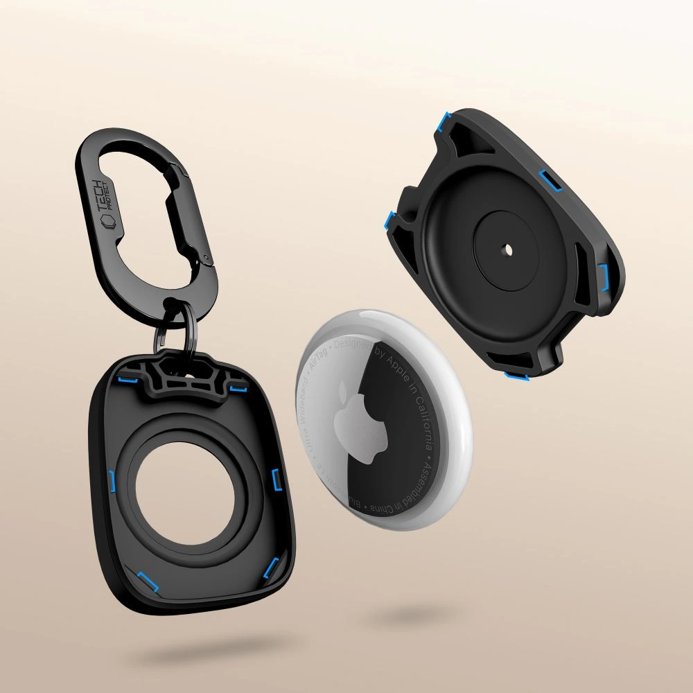 Kryt Tech-Protect Velar Apple AirTag 1 / 2 Black