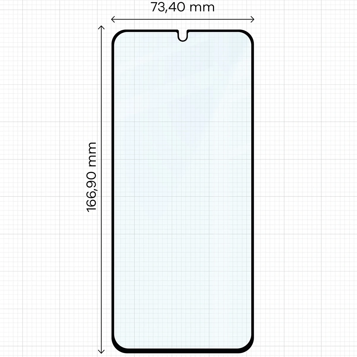 Ochranné sklo Bizon Glass Edge Duo Xiaomi Redmi A5 4G / POCO C71 4G black frame [2 PACK]
