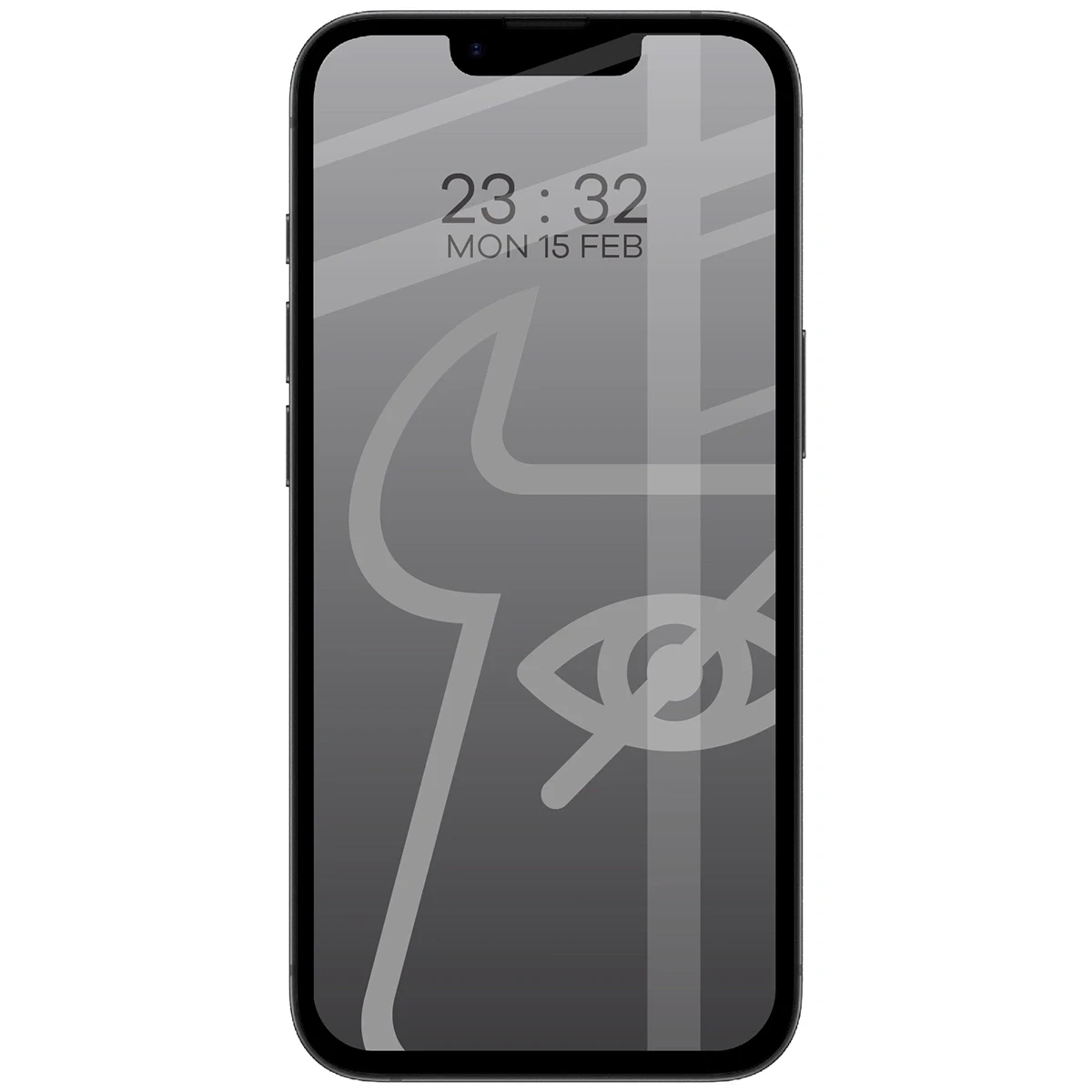 Ochranné sklo Bizon Glass Edge Shadow Duo Apple iPhone 17e / 16e / 14 / 13 Pro / 13 tinted with a black frame [2 PACK]
