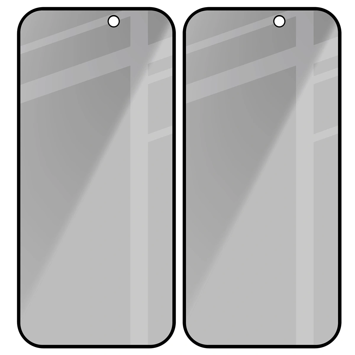 Ochranné sklo Bizon Glass Edge Shadow Duo Apple iPhone 17 / 17 Pro / 16 Pro tinted with a black frame [2 PACK]