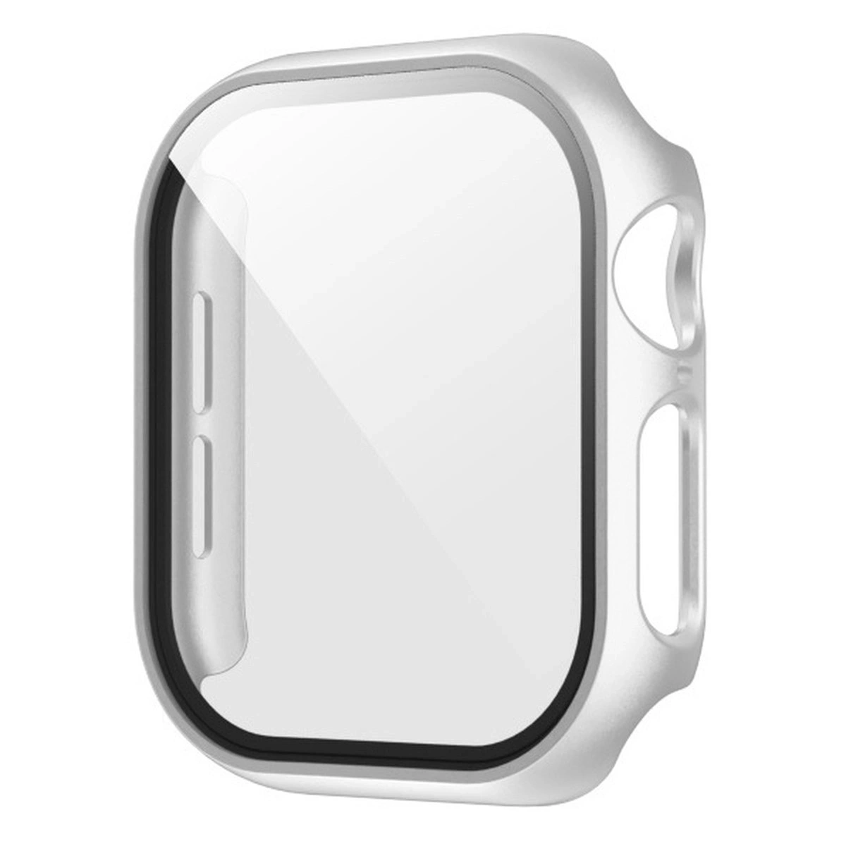 Bizon Case+Glass Watch Apple Watch SE 3 / SE 2 / SE / 6 / 5 / 4 44mm matte silver
