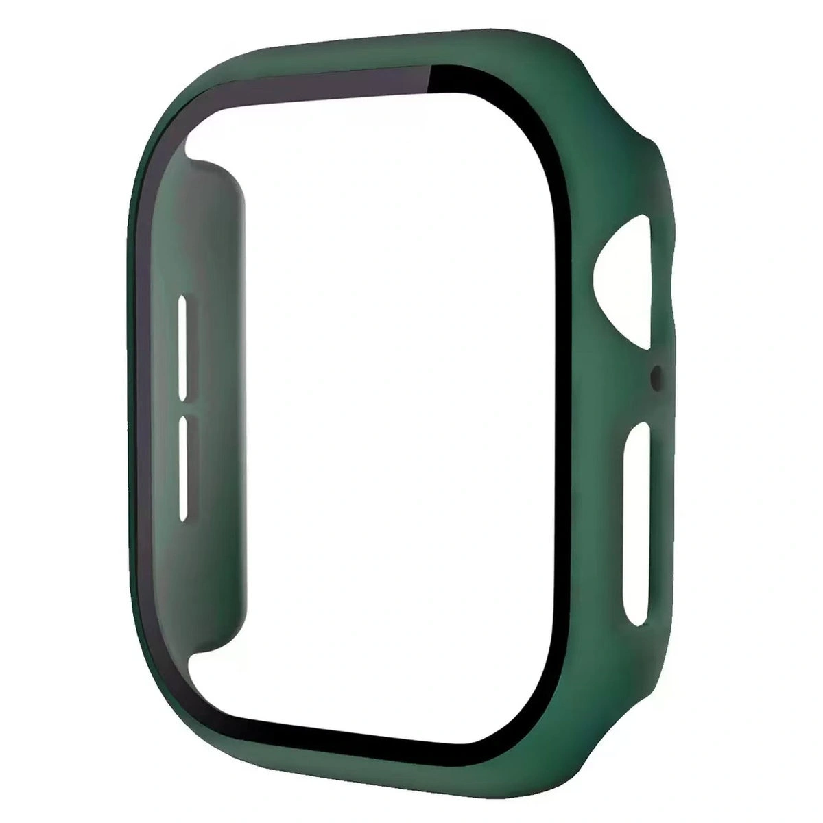 Bizon Case+Glass Watch Apple Watch SE 3 / SE 2 / SE / 6 / 5 / 4 44mm matte dark green