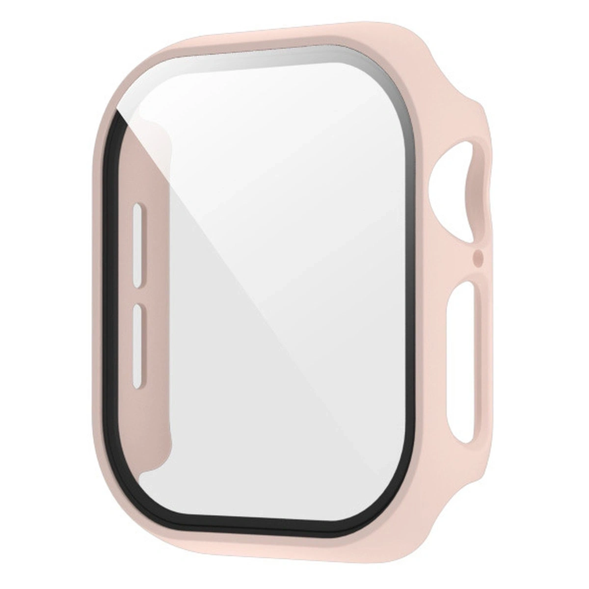 Bizon Case+Glass Watch Apple Watch SE 3 / SE 2 / SE / 6 / 5 / 4 44mm matte pink