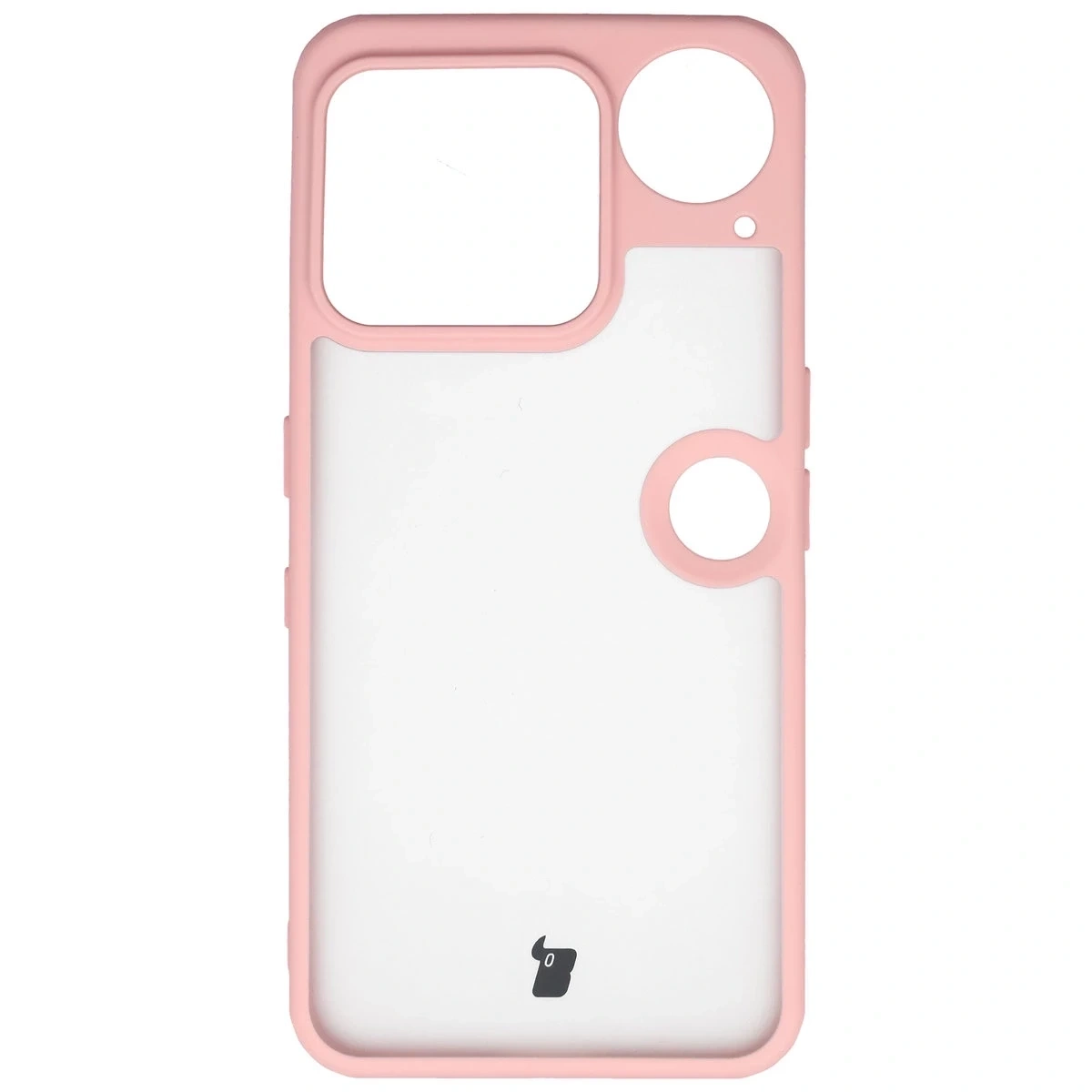 Kryt Bizon Case Angelo Nothing Phone (3) semi-transparent with a light pink frame