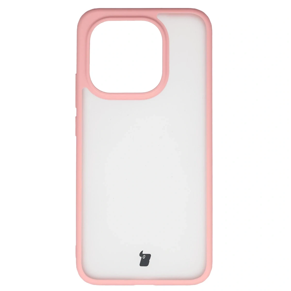 Kryt Bizon Case Angelo Xiaomi 15T semi-transparent with a light pink frame