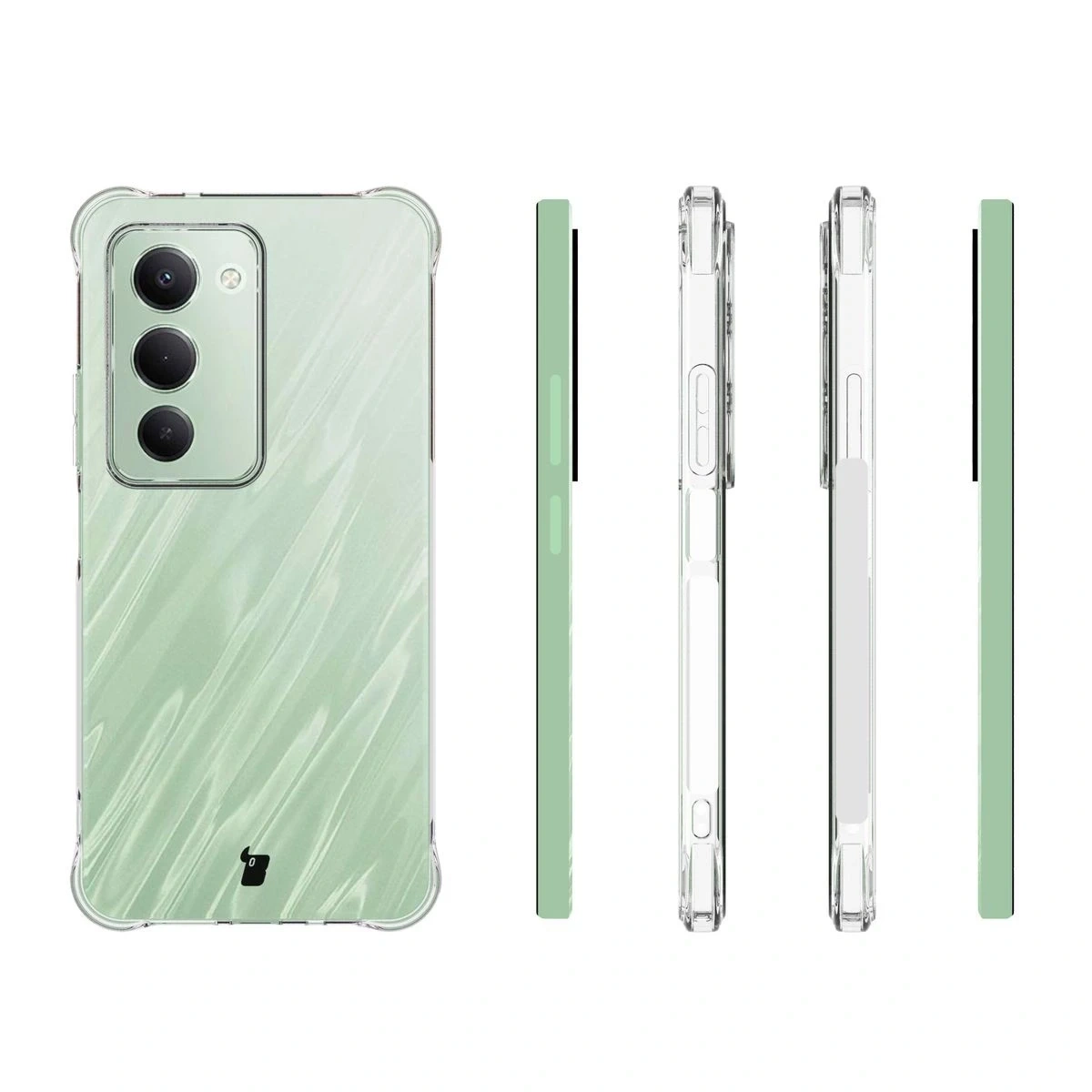 Kryt Bizon Case Clear Pack case + 2x tempered glass Xiaomi Redmi 15 4G / 5G