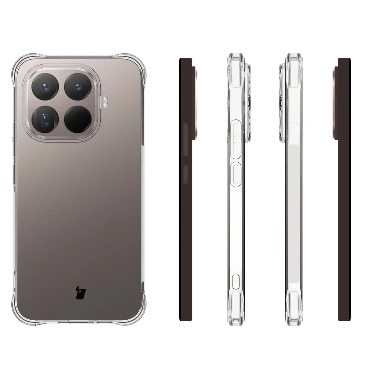 Kryt Bizon Case Clear Pack case + 2x tempered glass Xiaomi 15T Pro