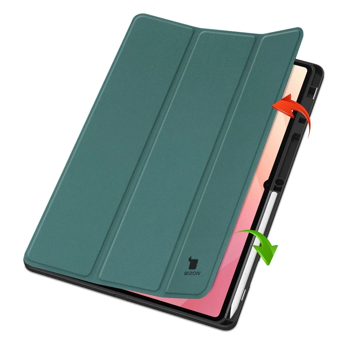 Kryt Bizon Case Tab Lizard Samsung Galaxy Tab S11 Ultra dark green