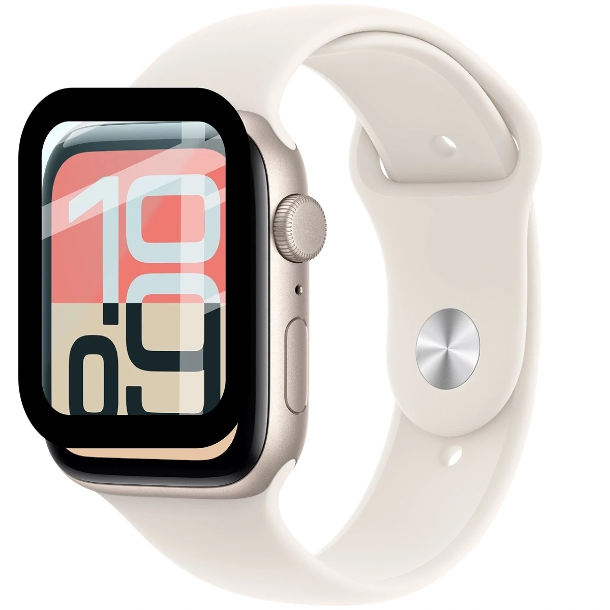 Bizon Glass Watch Edge Hybrid Apple Watch SE 3 / SE 2 / SE / 6 / 5 / 4 40mm black