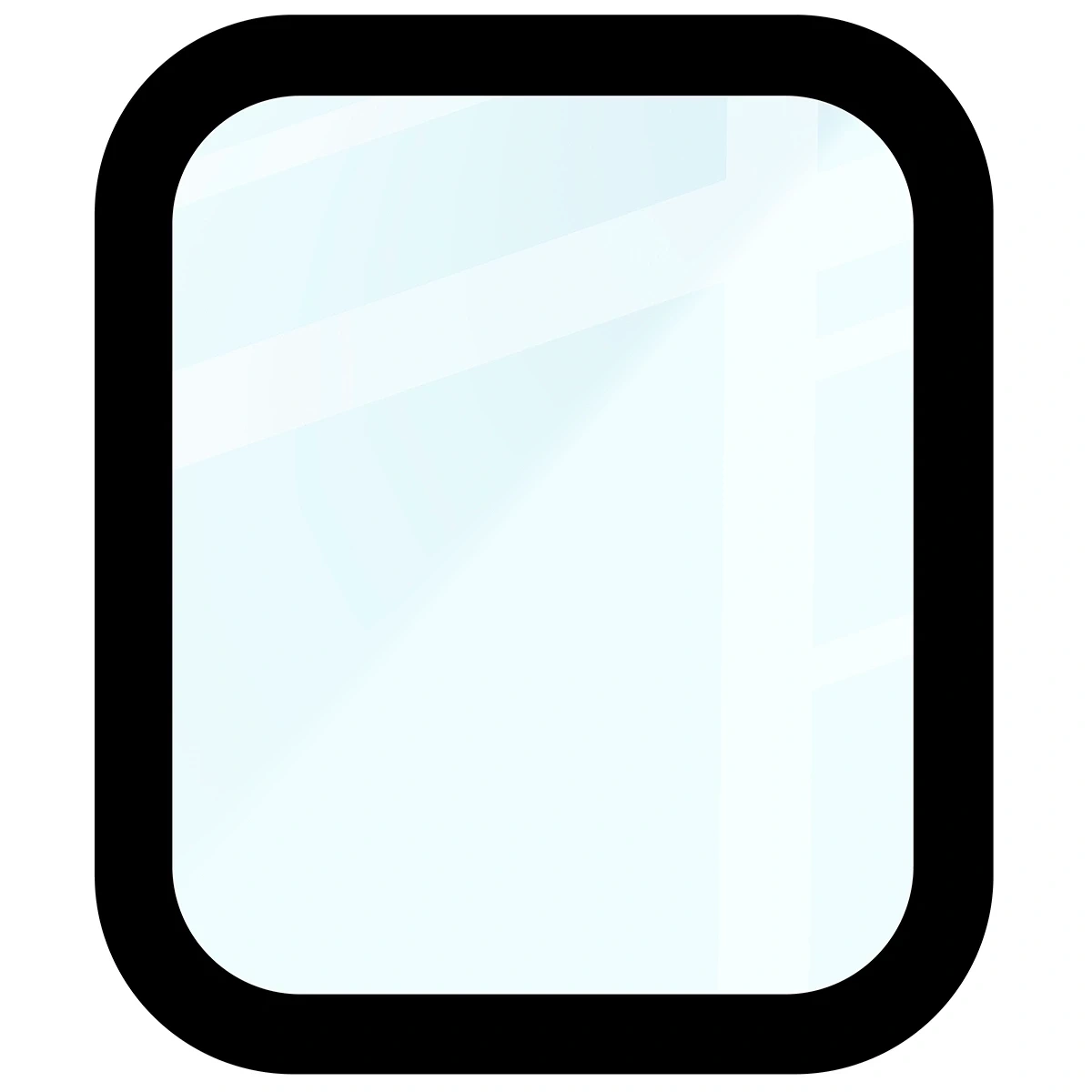 Bizon Glass Watch Edge Hybrid Apple Watch SE 3 / SE 2 / SE / 6 / 5 / 4 44mm black