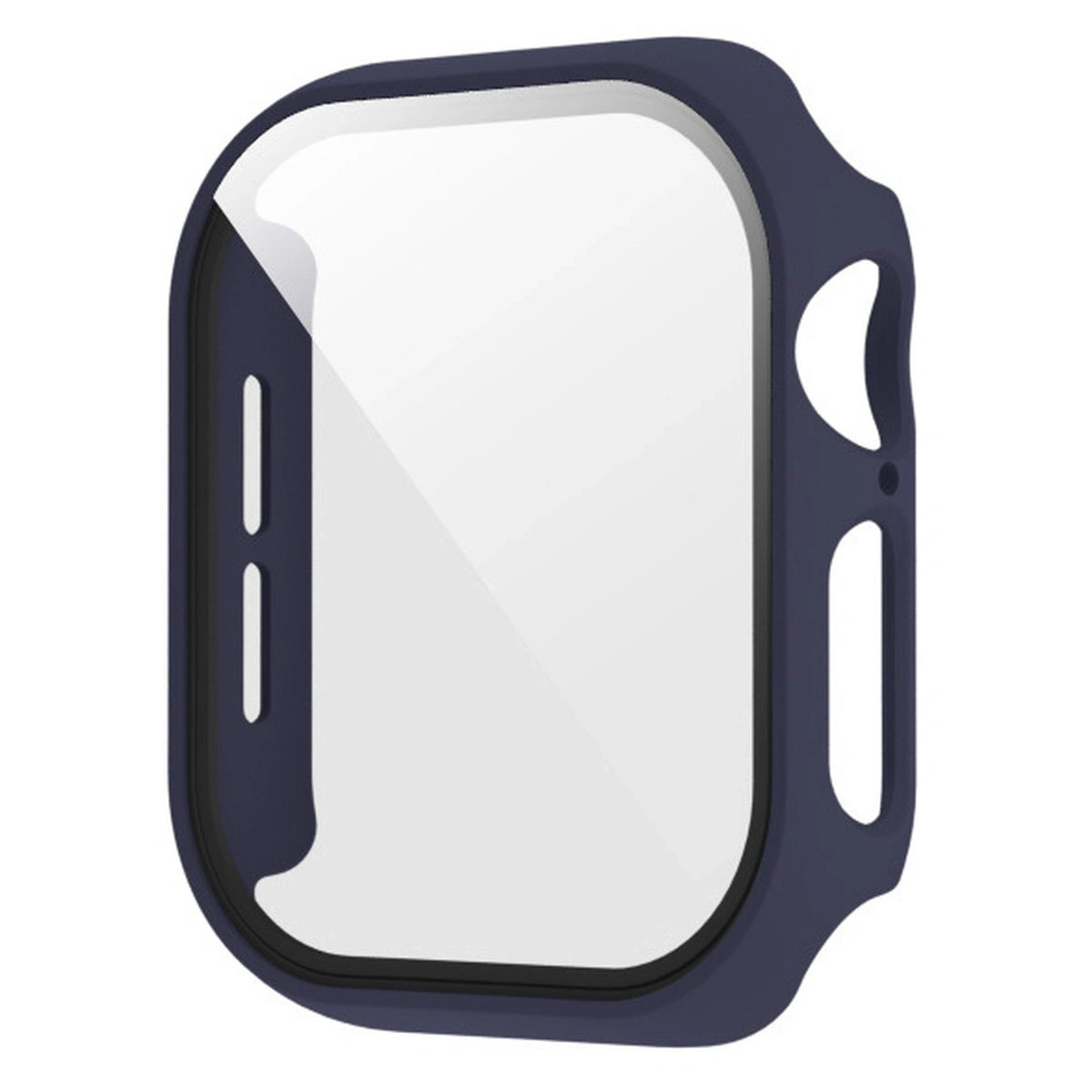 Bizon Case+Glass Watch do Apple Watch SE 3 / SE 2 / SE / 6 / 5 / 4 44mm matte navy blue