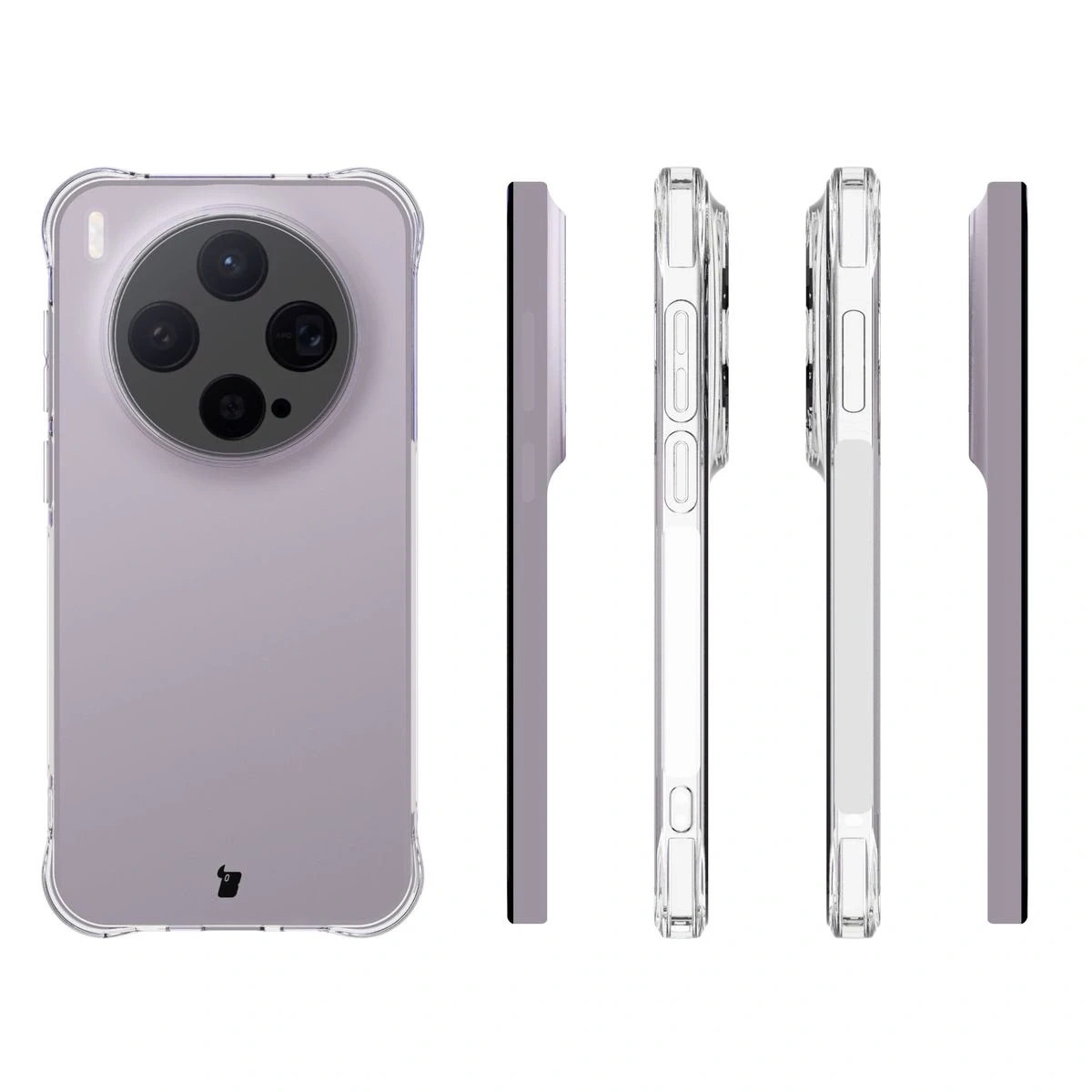 Kryt Bizon Case Clear Pack case + 2x screen protector Vivo X300