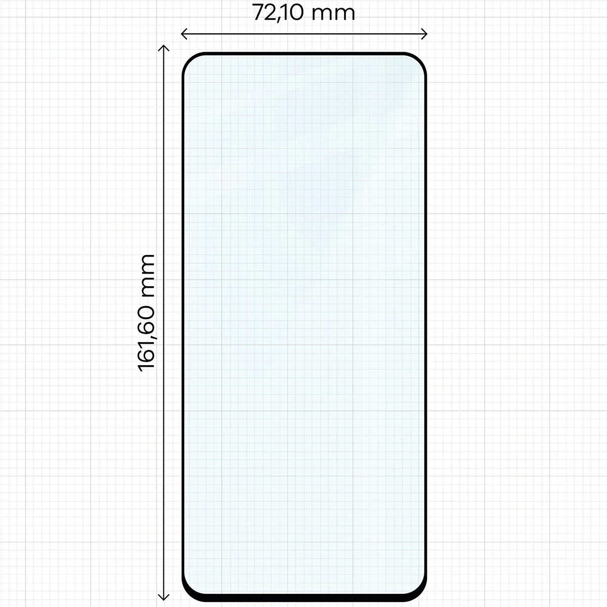 Ochranné sklo Bizon Glass Edge 2 Honor X7d / Honor 400 Smart black frame