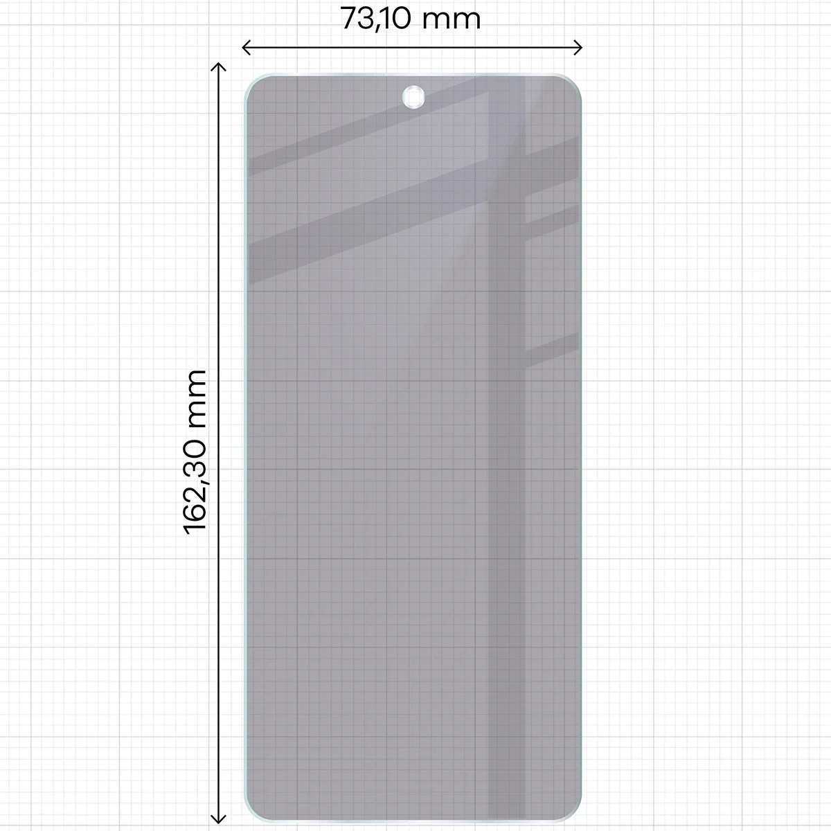 Ochranné sklo Bizon Glass Mule Shadow Realme P3 Lite matowe