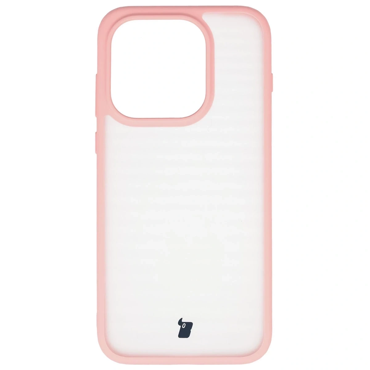 Kryt Bizon Case Angelo OnePlus 15 semi-transparent with a light pink frame