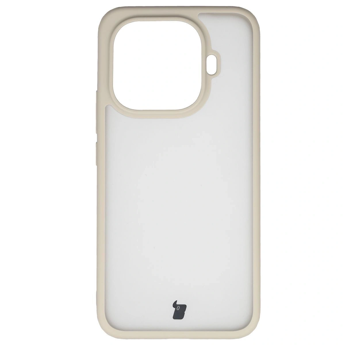 Kryt Bizon Case Angelo Xiaomi 15T Pro semi-transparent with a beige frame