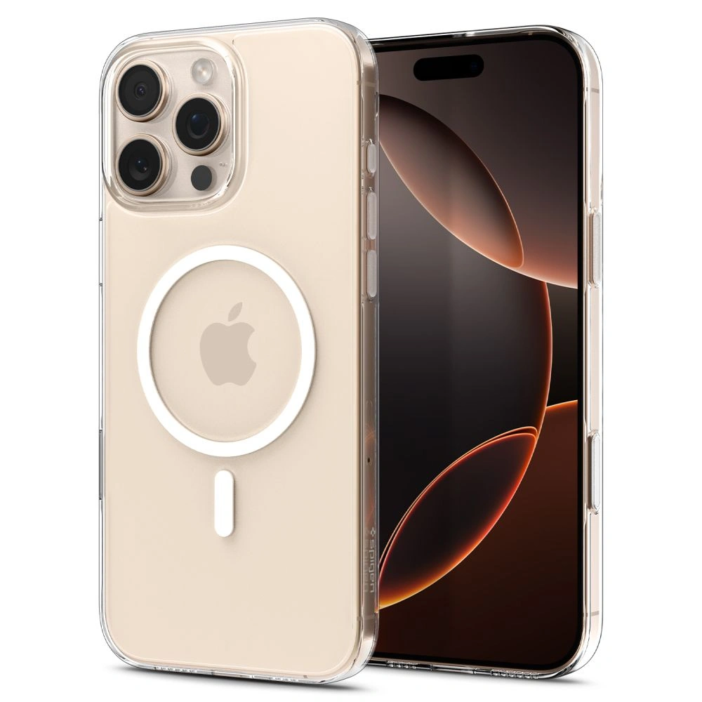 Kryt Spigen Thin Fit Mag MagSafe Apple iPhone 16 Pro Clear/white