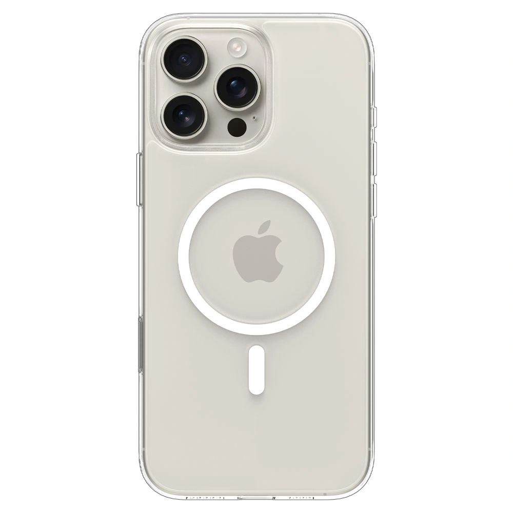 Kryt Spigen Thin Fit Mag MagSafe Apple iPhone 16 Pro Clear/white