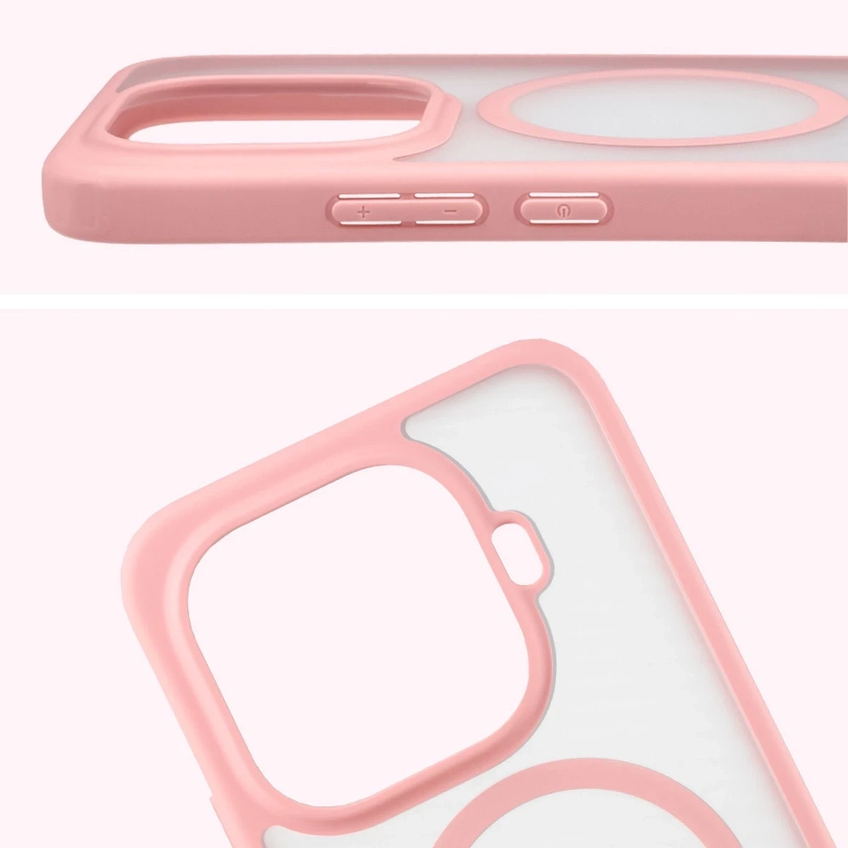 Kryt Bizon Case MatteO Magnetic Xiaomi 15T Pro smoky light pink