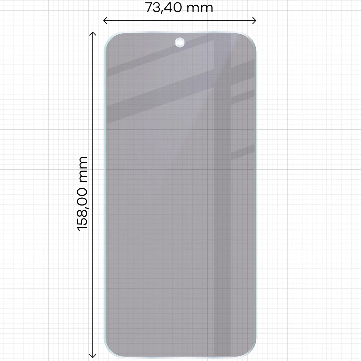 Ochranné sklo Bizon Glass Mule Shadow Oppo Find X9 Pro matte