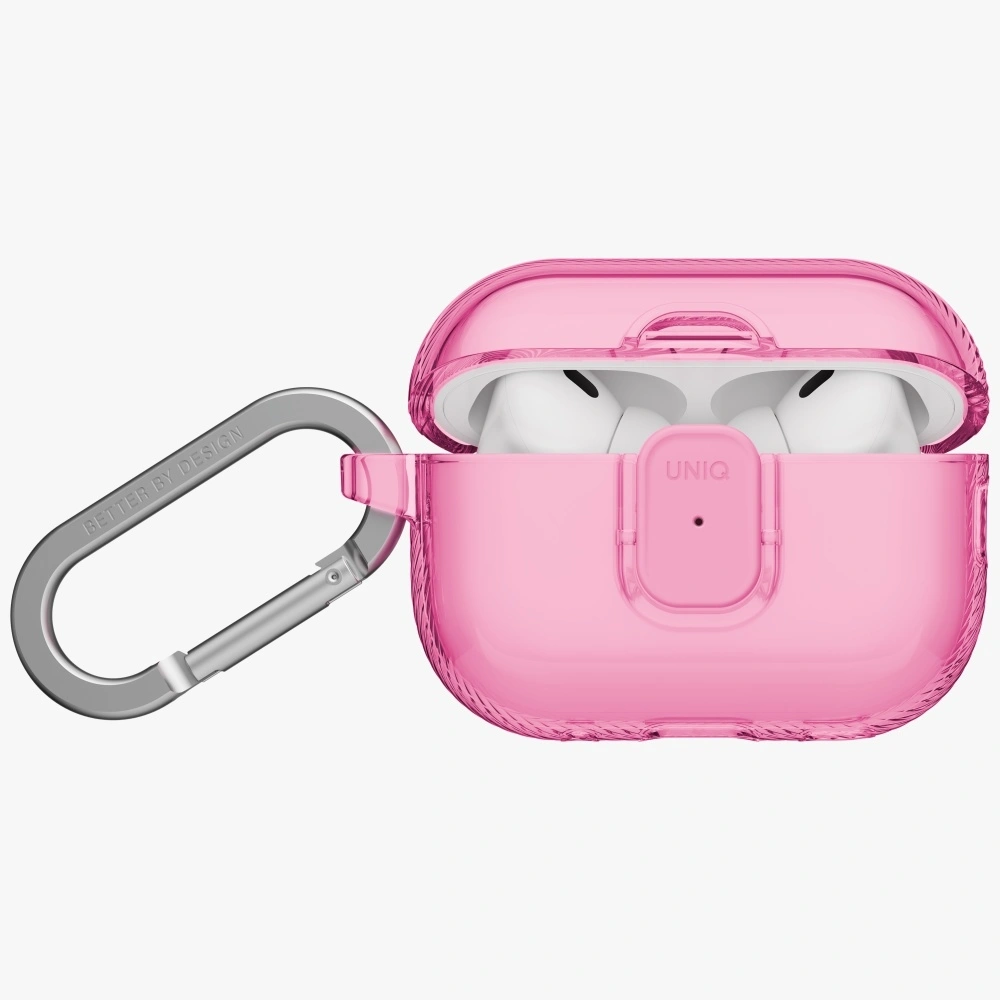 Kryt UNIQ Glase Pro Apple AirPods Pro 3 Lock Case pink