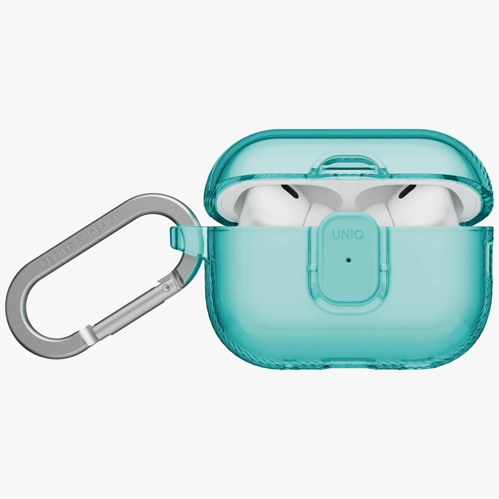 Kryt UNIQ Glase Pro Apple AirPods Pro 3 Lock Case turquoise