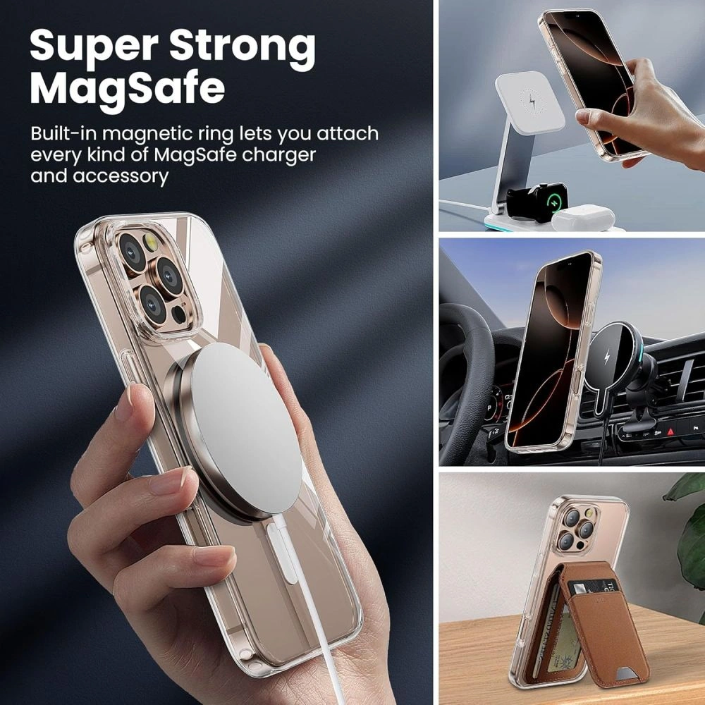 Kryt TP Flex MagSafe Apple iPhone 16 Pro Clear
