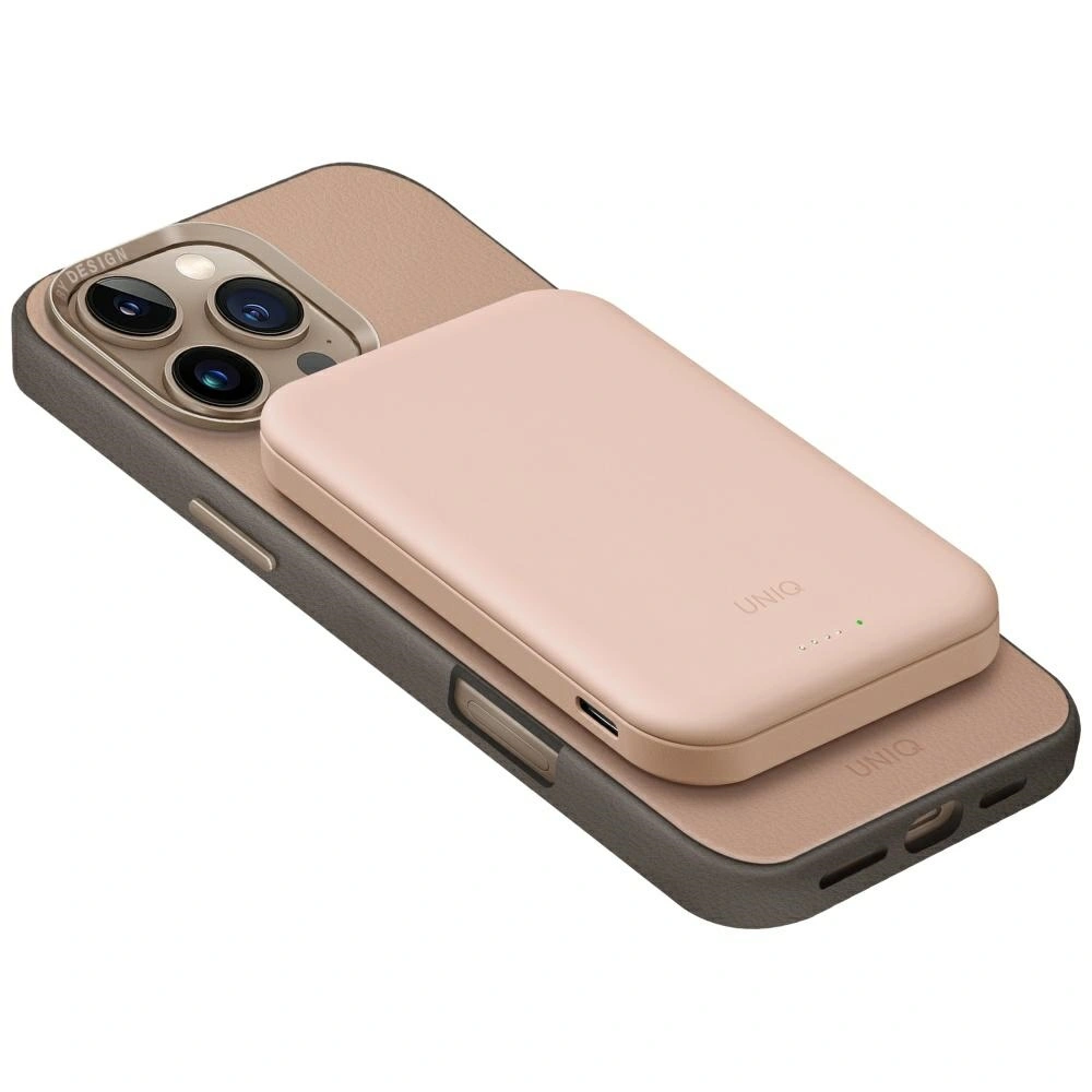 UNIQ Lyden Lexa Magnetic Powerbank 5000mAh PD USB-C MagSafe pink