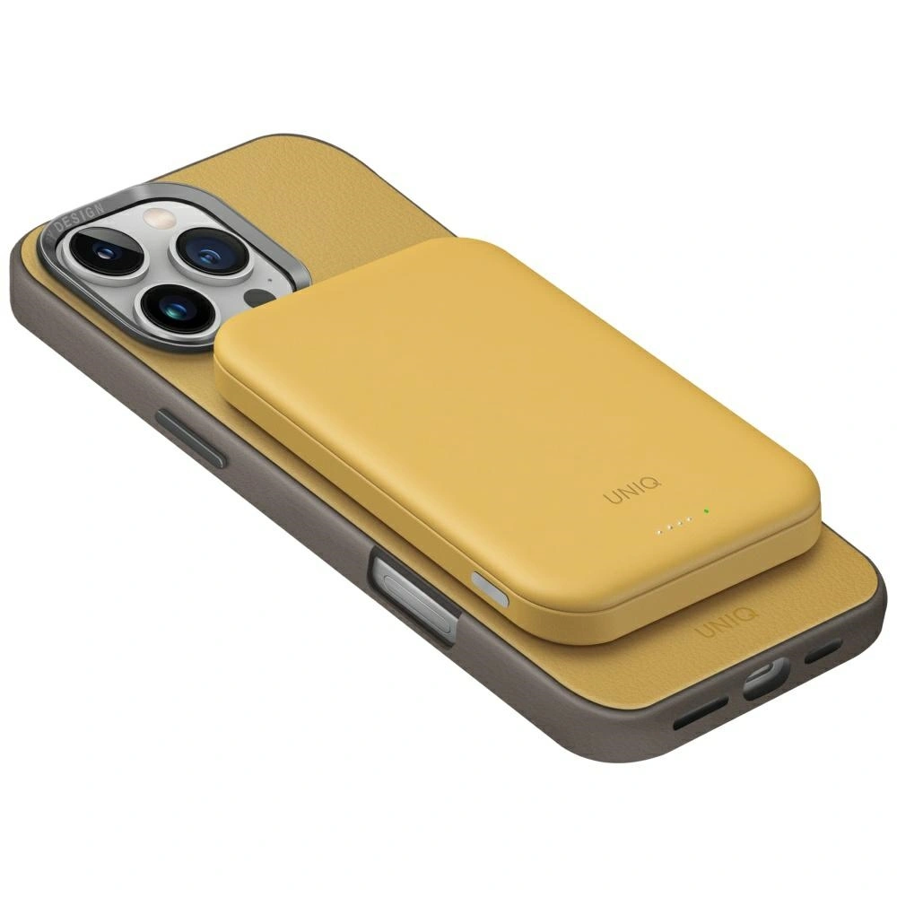 UNIQ Lyden Lexa Magnetic Powerbank 5000mAh PD USB-C MagSafe yellow