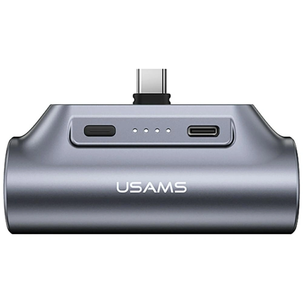 USAMS PB79 Mini Tail Plug Portable Powerbank 3000mAh USB-C grey