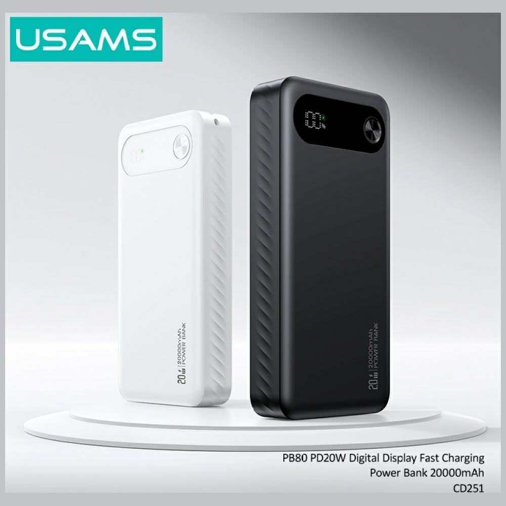 Kryt USAMS PB80 PD20W 20000mAh white